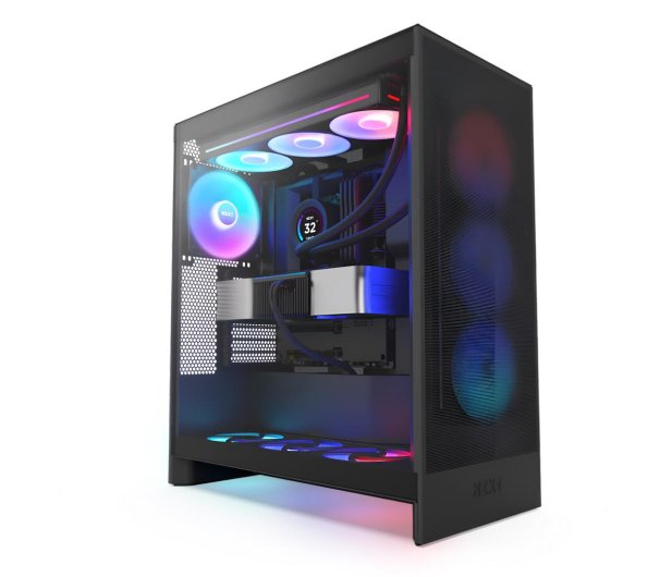 NZXT OBUDOWA H7 FLOW RGB MIDI TOWER Z OKNEM CZARNA (2024) CM-H72FB-R1 - 1292683 - zdjęcie 6